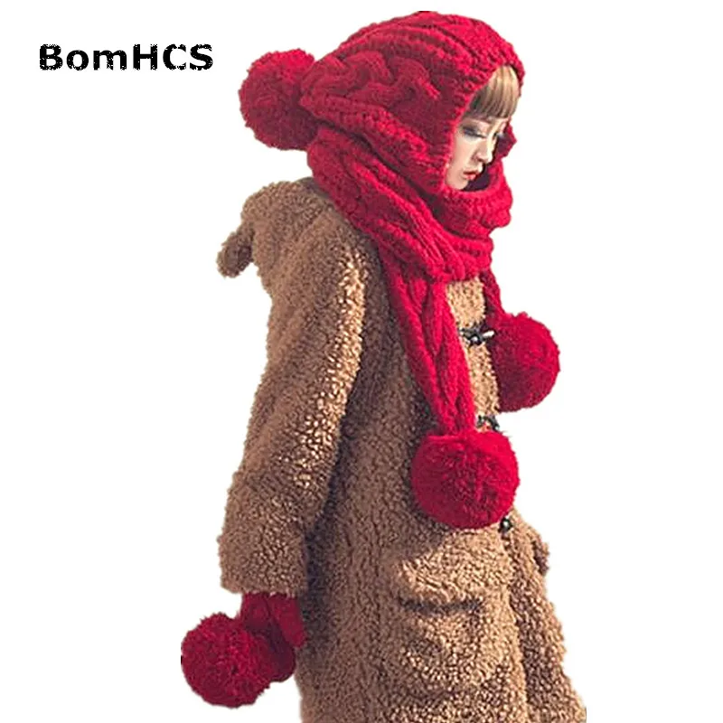 Always Luminance Happy Bomhcs drăguț de iarnă caldă mare de tricotat caciula fular handmade  tricotate palarie cu esarfa (fără mănuși) cumpara online / Pălării pentru  bărbați \ Smartcupbucuresti.ro