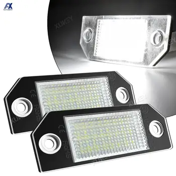 2x LED Numărul de Înmatriculare Lămpi de Lumină 24SMD Accesorii Auto Pentru Ford Focus 2 MK2 ST 225 C Max 2003 2004 2005 2006 2007 2008