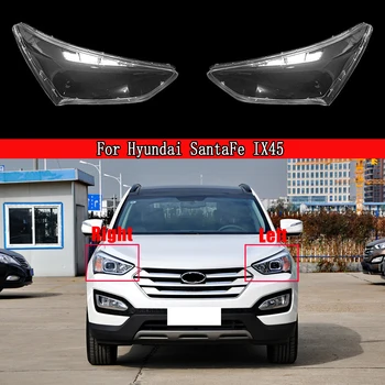 Pentru Hyundai SantaFe IX45 2013~2017 Capac pentru Faruri Auto Fața Farului Cap Lampa Abajur Lampcover Auto Lentilă de Sticlă Coajă